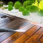 handyman power washing deck